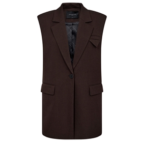 Copenhagen Muse CMTAILOR Vest, Coffee Bean Melange 